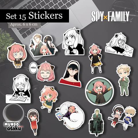 Set 15 Stickers  - Spy x Family