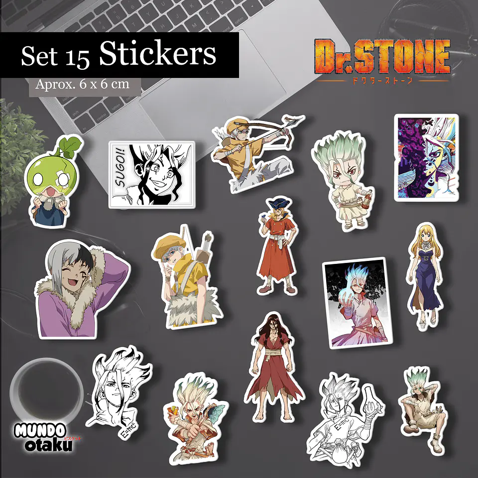 Set 15 Stickers  - Dr Stone 1