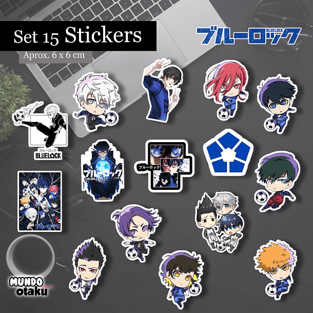 Set 15 Stickers  - Blue Lock