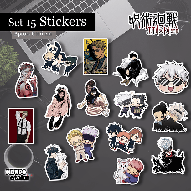 Set 15 Stickers  - Jujutsu Kaisen