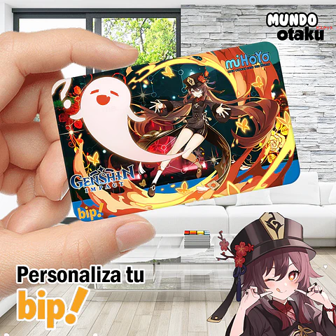 Sticker Tarjeta Bip! - Genshin Impact
