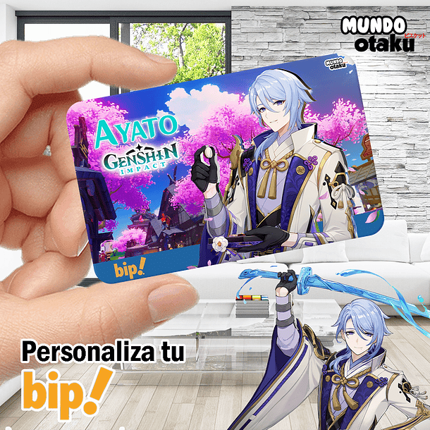 Sticker Tarjeta Bip! - Genshin Impact