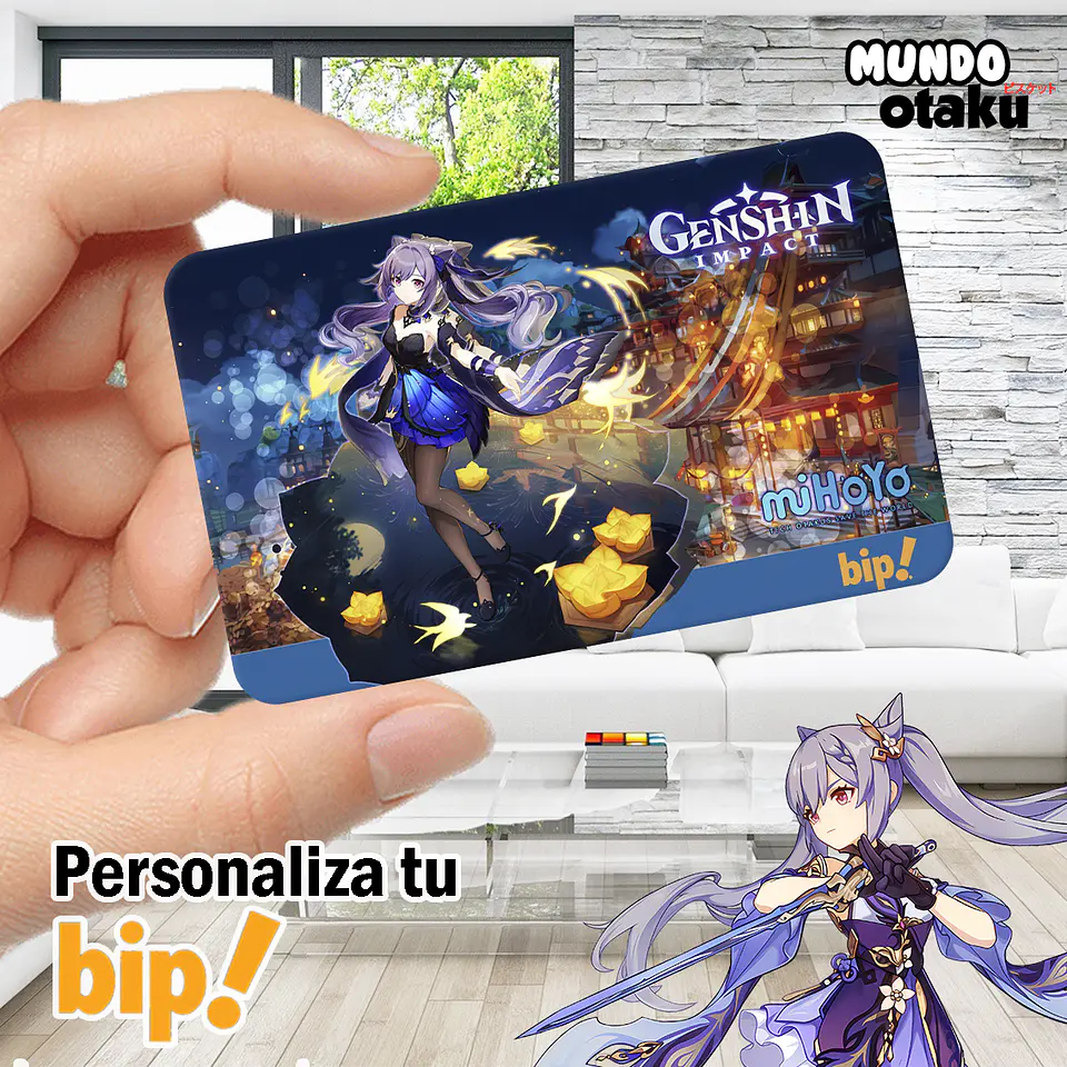 Sticker Tarjeta Bip! - Genshin Impact 1