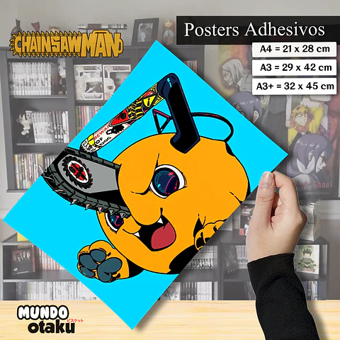 Póster Adhesivo - Chainsaw Man