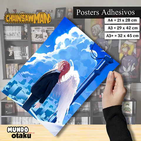Póster Adhesivo - Chainsaw Man