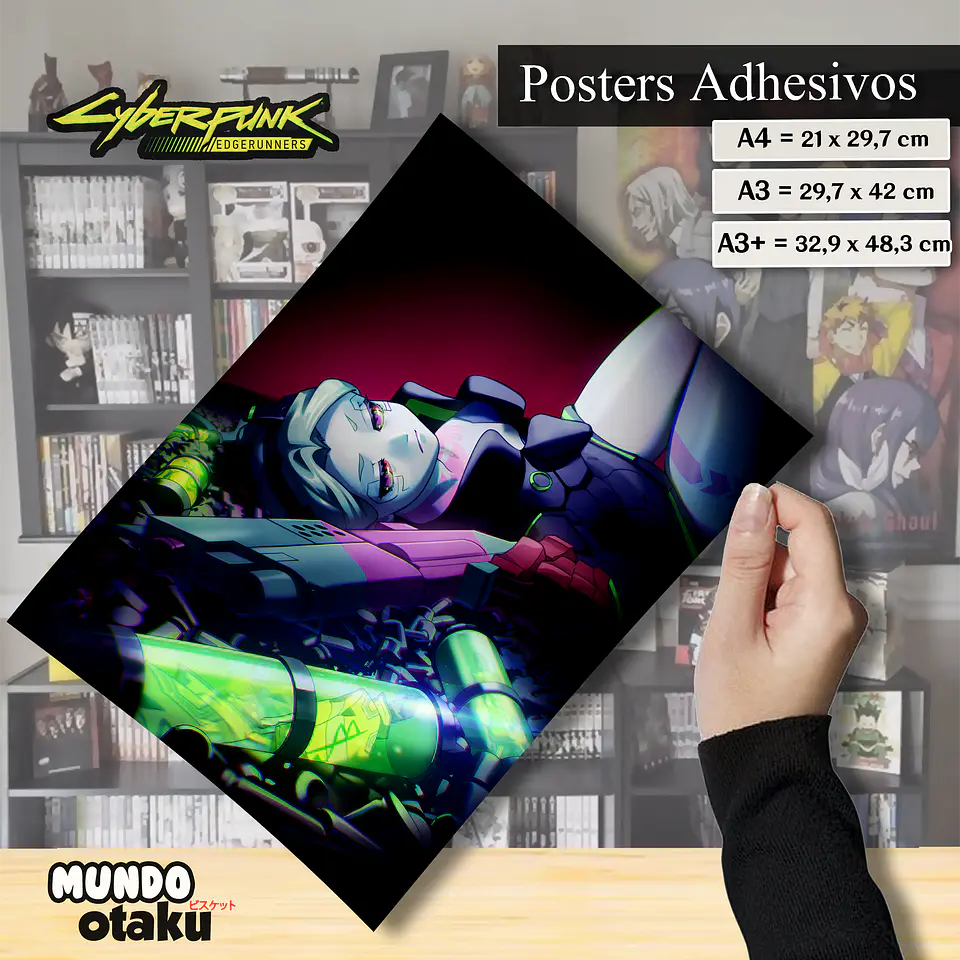 Póster Adhesivo - Cyberpunk: Edgerunners 1