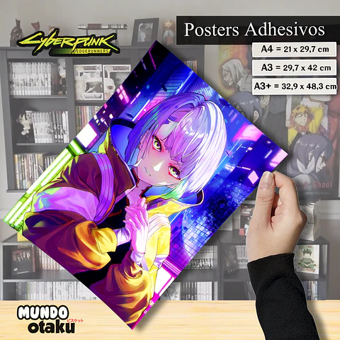 Póster Adhesivo - Cyberpunk: Edgerunners