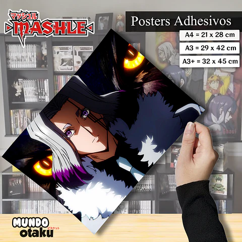 Póster Adhesivo - Mashle