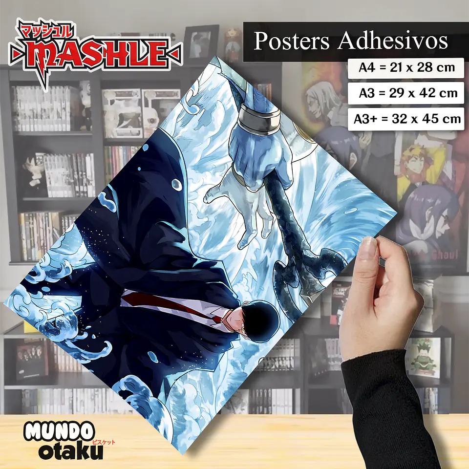 Póster Adhesivo - Mashle 1