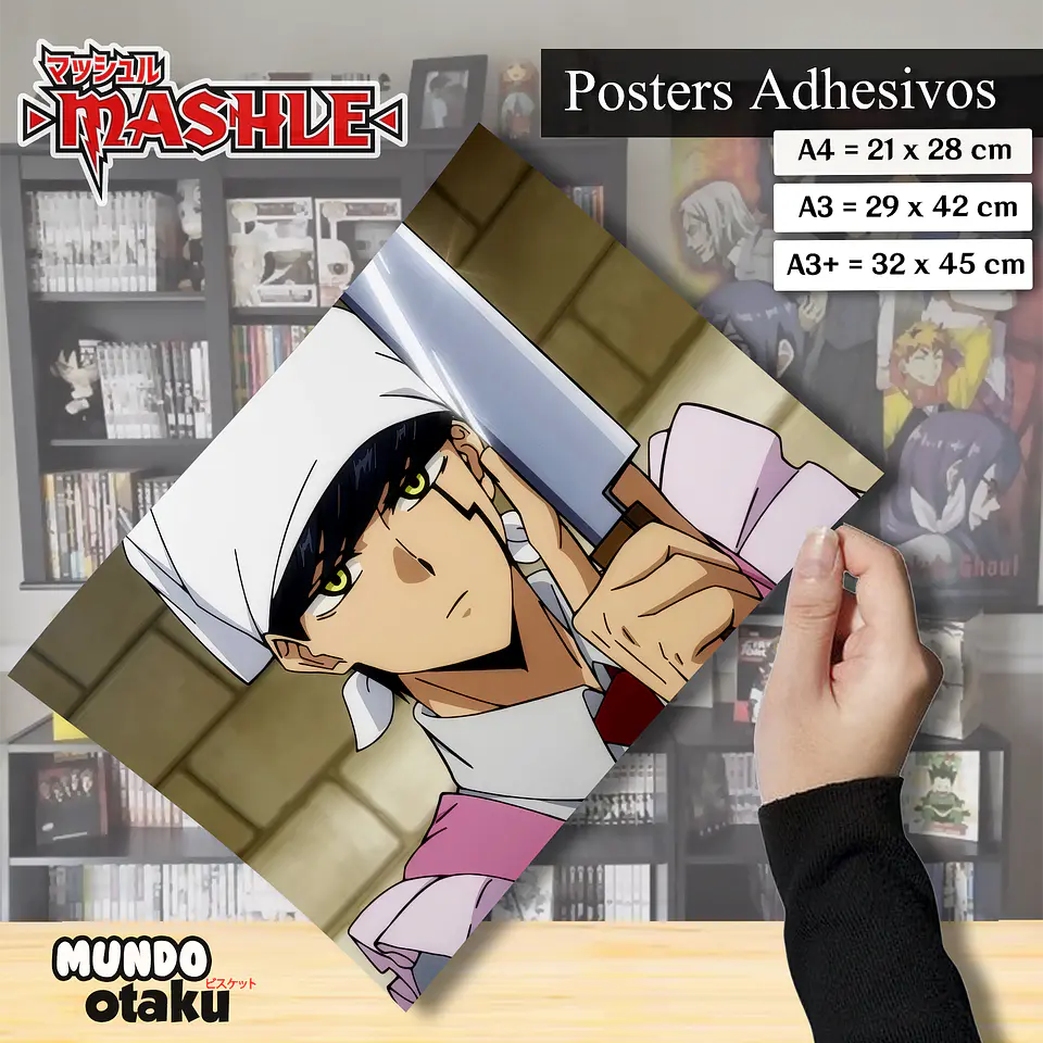 Póster Adhesivo - Mashle 1