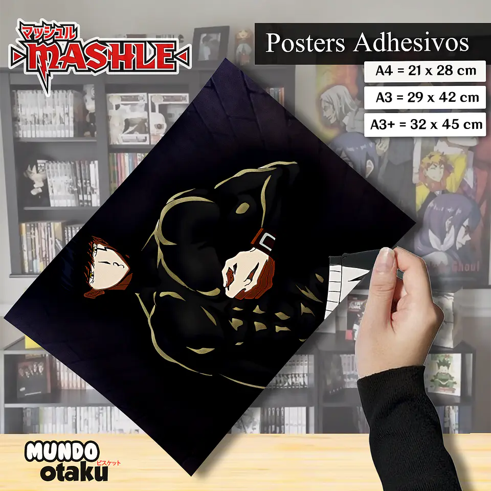 Póster Adhesivo - Mashle 1
