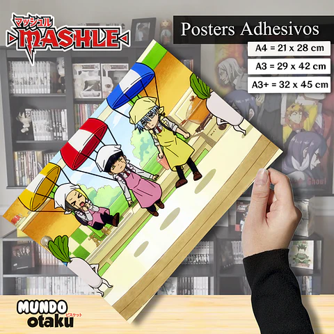 Póster Adhesivo - Mashle