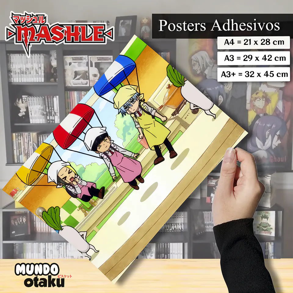 Póster Adhesivo - Mashle 1