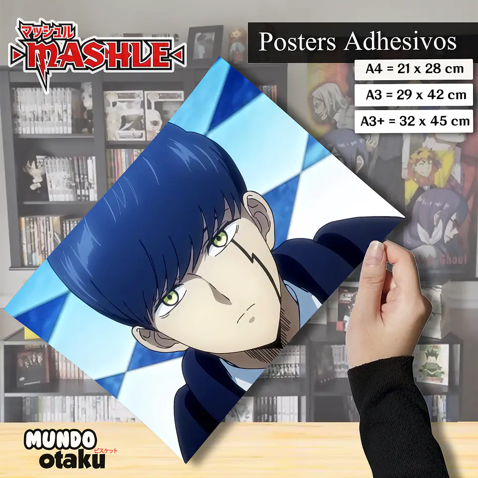 Póster Adhesivo - Mashle 1