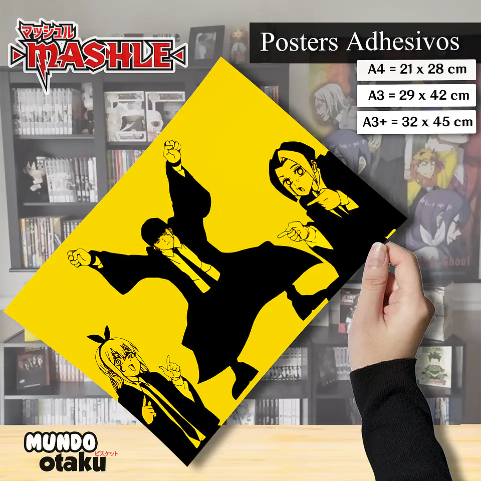 Póster Adhesivo - Mashle 1