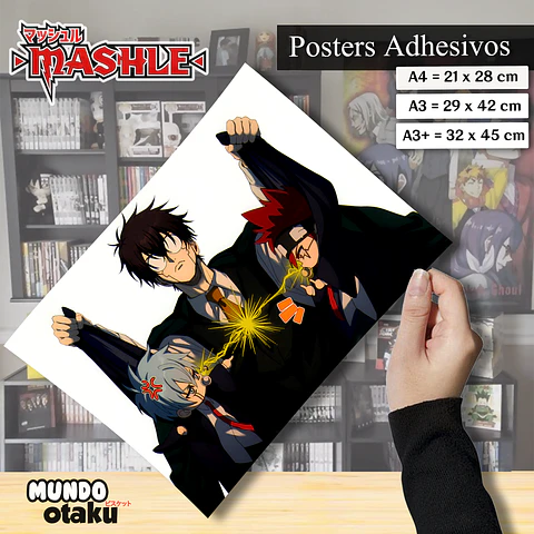 Póster Adhesivo - Mashle