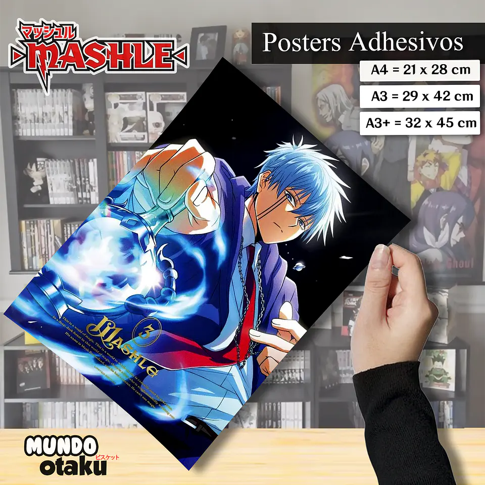 Póster Adhesivo - Mashle 1