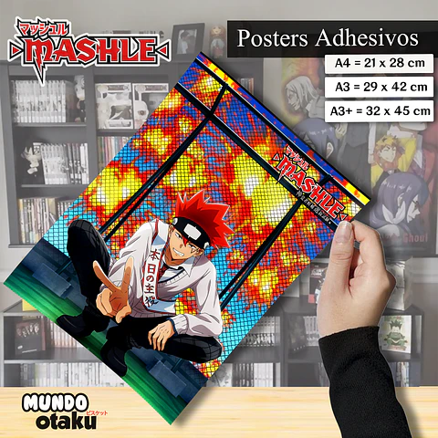 Póster Adhesivo - Mashle