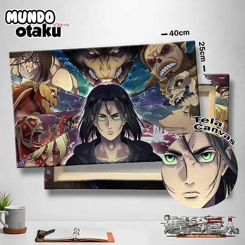 Cuadro Canvas 40x25 - Shingeki no Kyojin