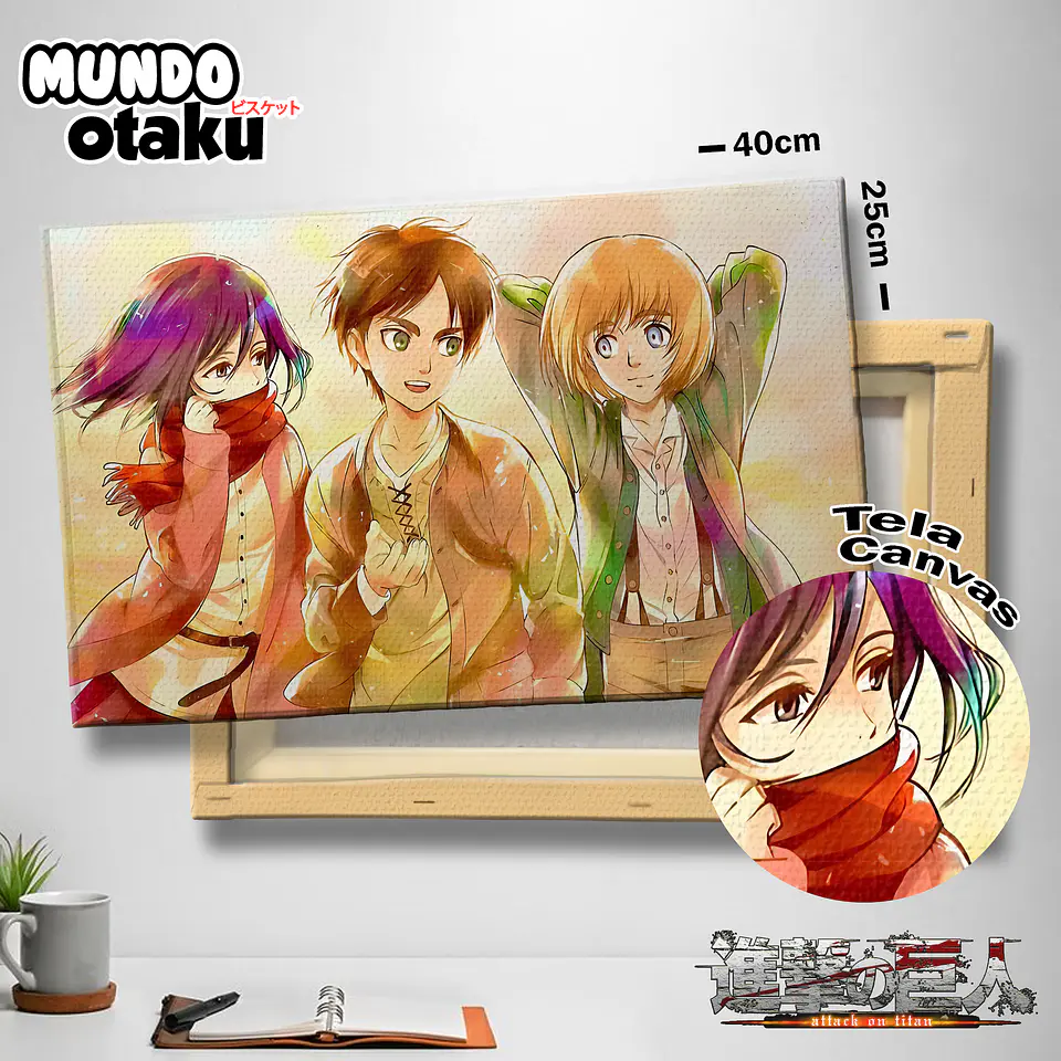 Cuadro Canvas 40x25 - Shingeki no Kyojin 1