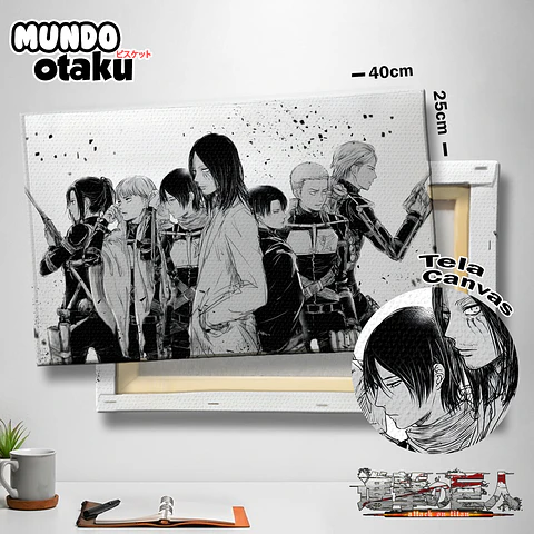 Cuadro Canvas 40x25 - Shingeki no Kyojin