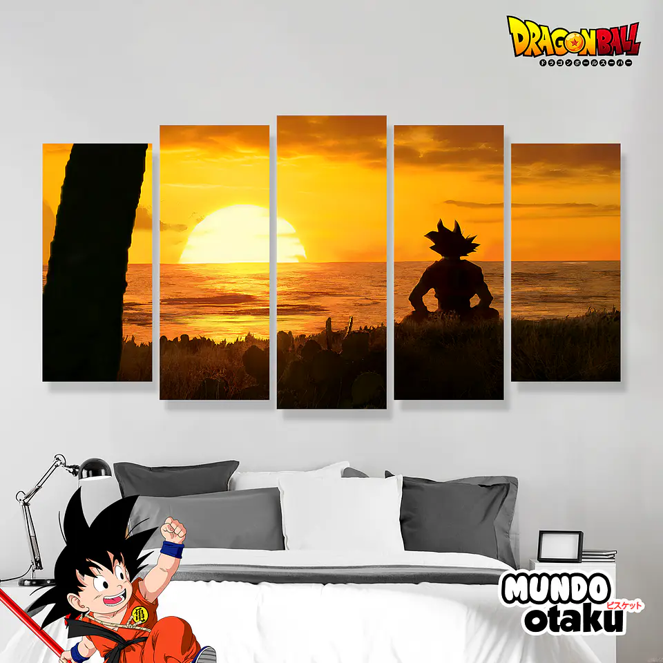 Cuadro Bastidor 5 piezas - Dragon Ball 1