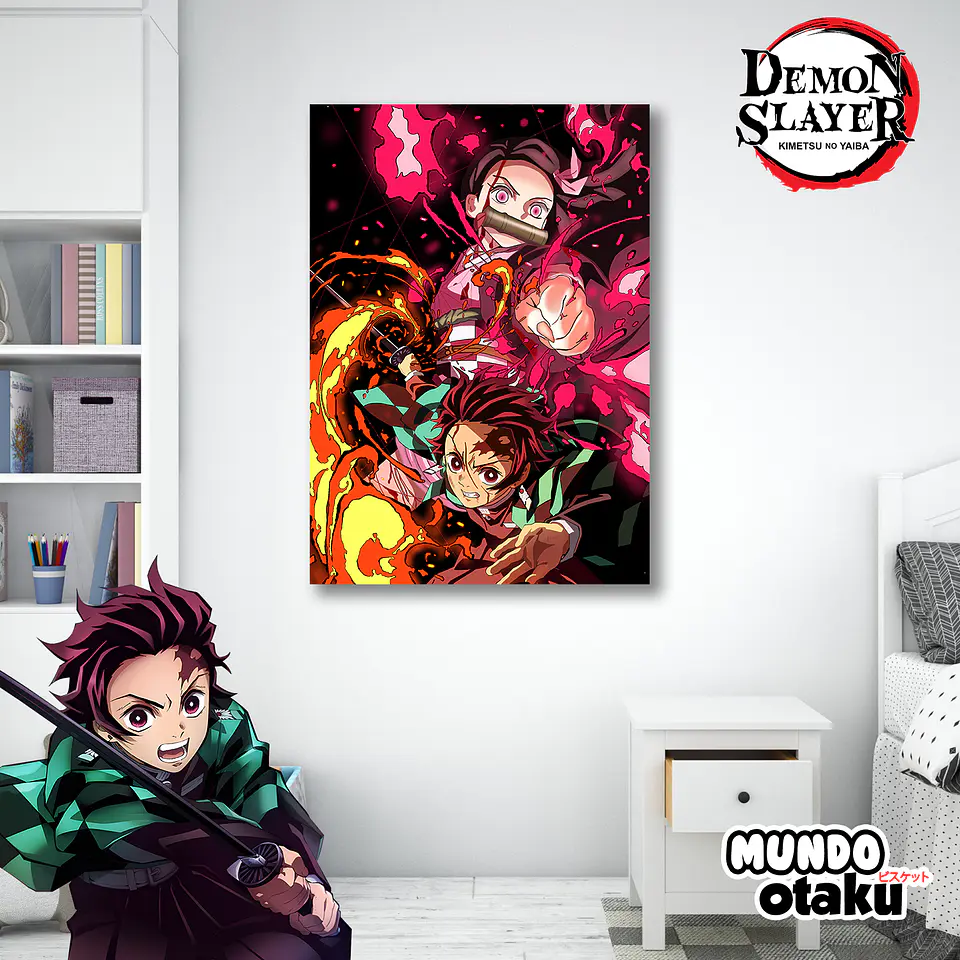Cuadro Madera MDF - Kimetsu no Yaiba 1