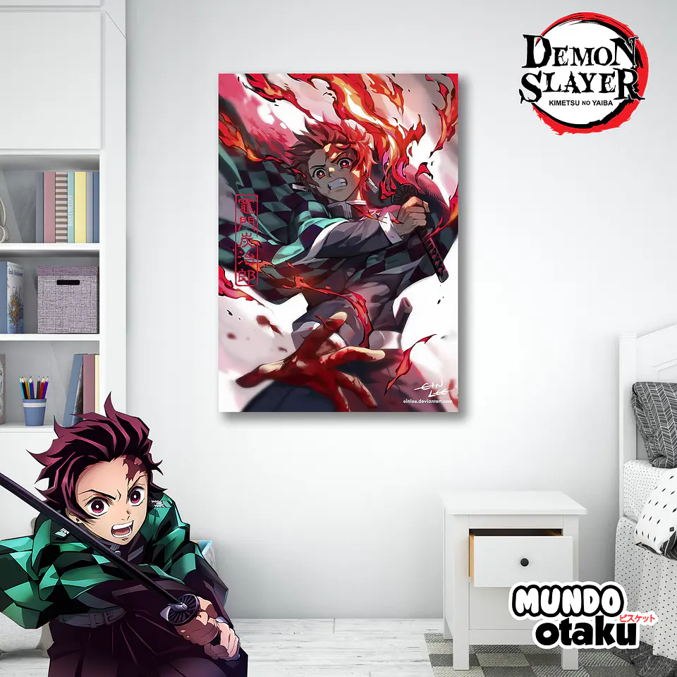 Cuadro Madera MDF - Kimetsu no Yaiba 1