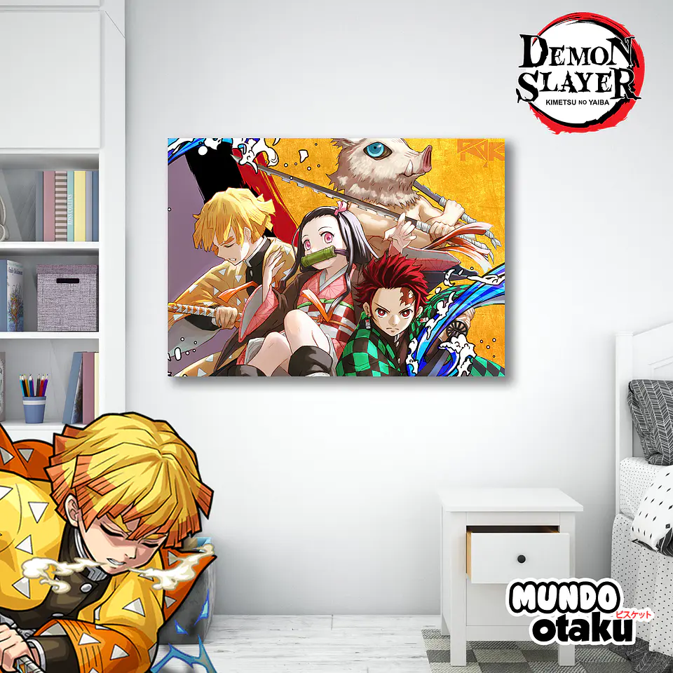 Cuadro Madera MDF - Kimetsu no Yaiba 1