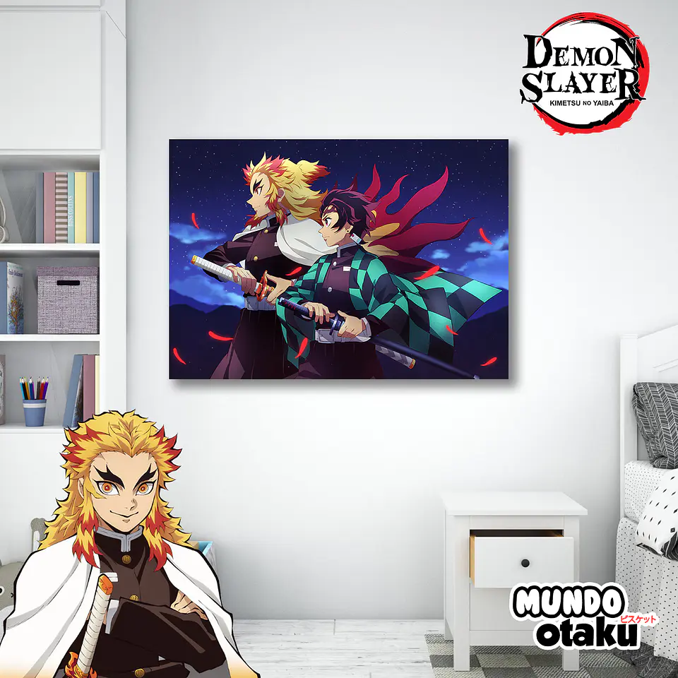 Cuadro Madera MDF - Kimetsu no Yaiba 1