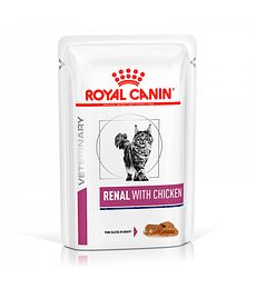 Pouch Royal canin Renal Felino Chicken 85 gr