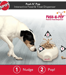 Push N' Pop – Dispensador de comida para perros interactivo