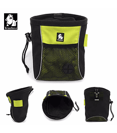 Bolsa portátil para entrenamiento de mascotas verde