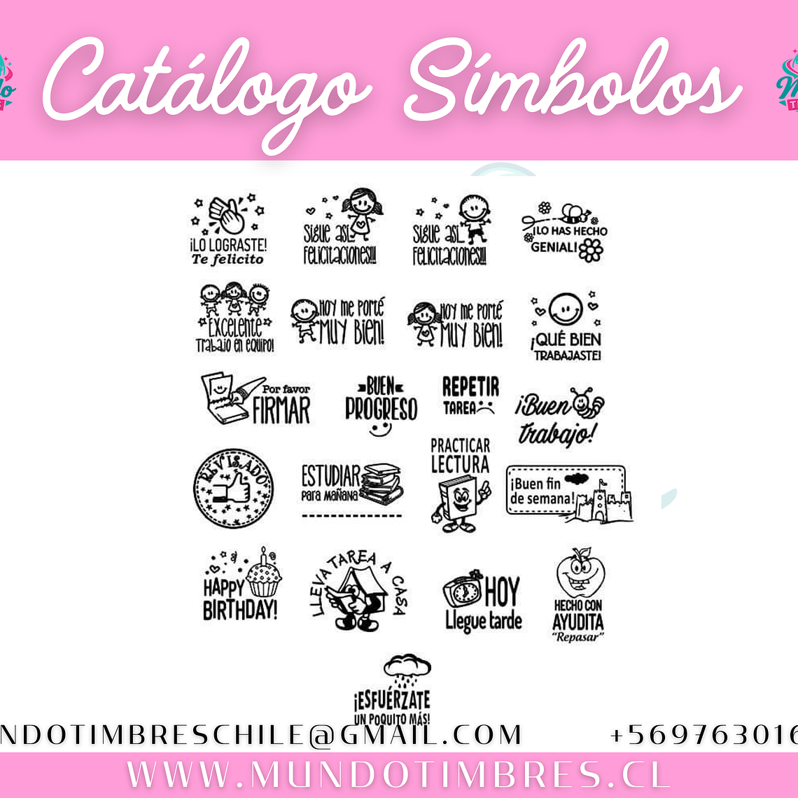 TIMBRES MOTIVACIONALES PACK X4 5