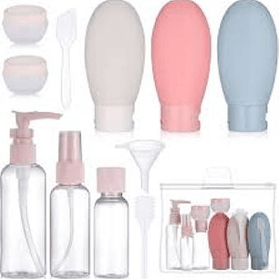 Kit frascos para  viaje.