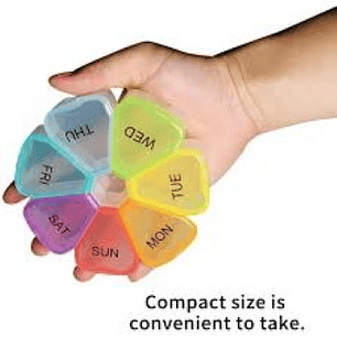 Pastillero semanal única toma