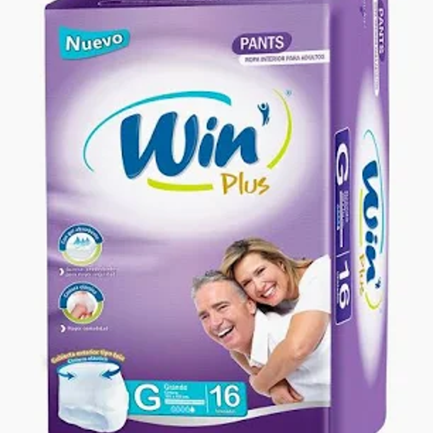 Calzón pañal talla G/XG.