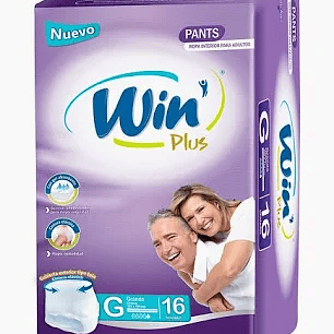 Calzón pañal talla G/XG.