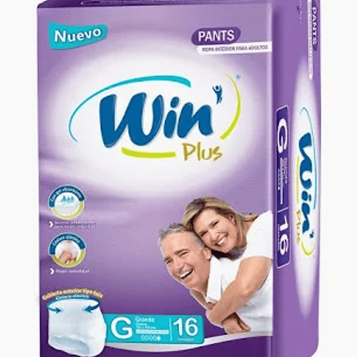 Calzón pañal talla G/XG.