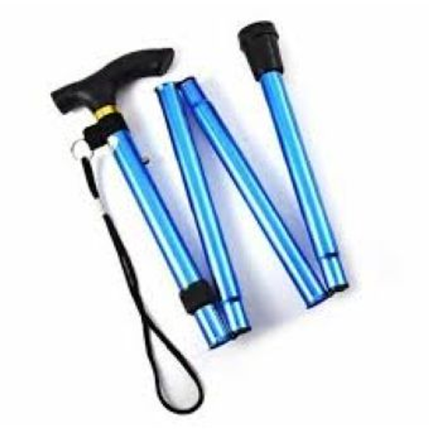 Bastón de aluminio plegable.