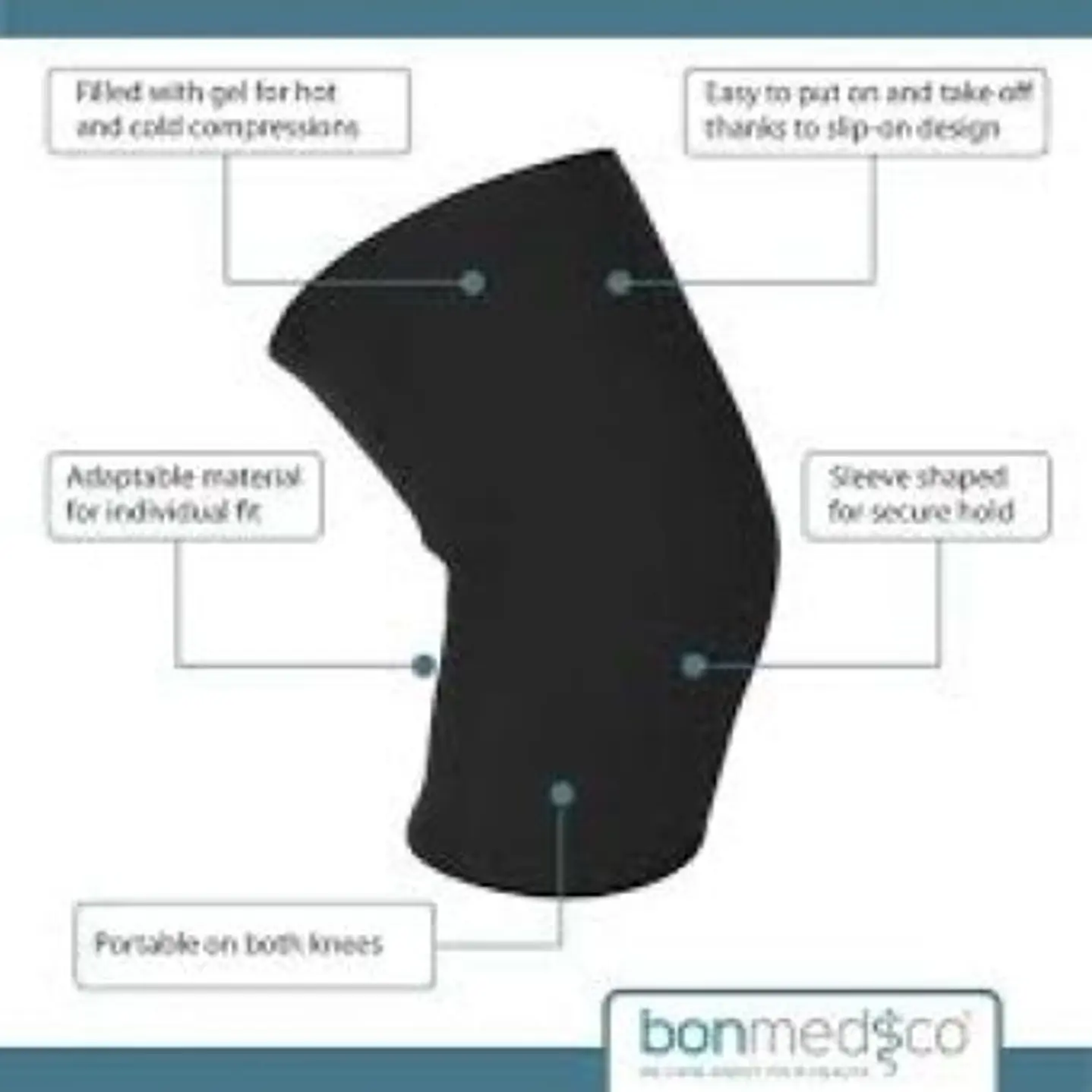 Compresa gel frio/calor rodilla.