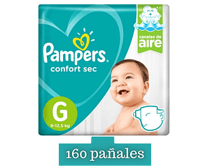 Pampers Confort Sec G Pack Mensual 160 pañales