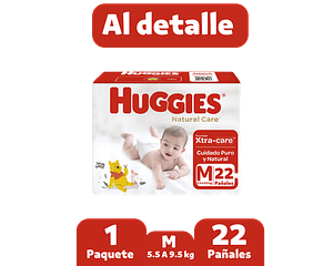 Huggies Natural care M 22 Pañales