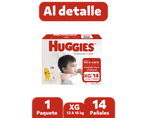 Huggies Natural care xg 14 pañales