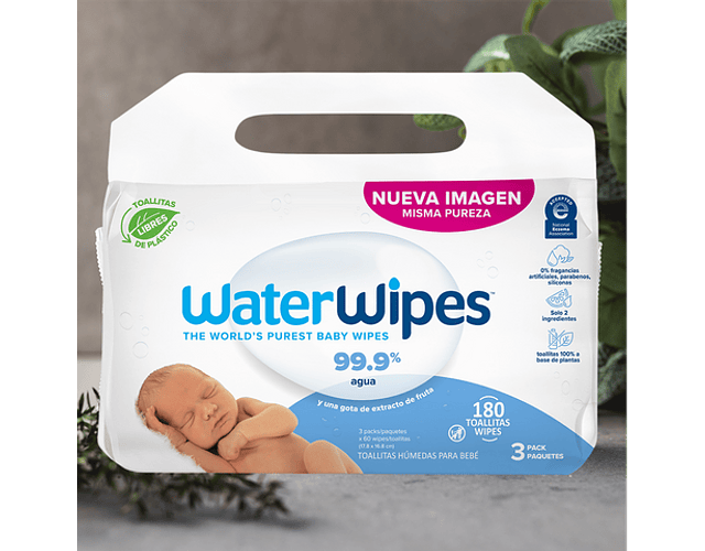 Water Wipes Toallitas Humedas 3pack Para Bebé 180 - H-E-B México