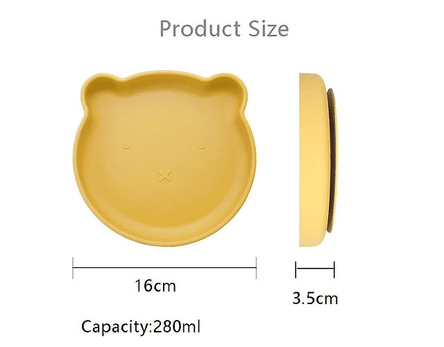 Plato De Silicona Osito 