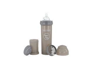 Mamadera Twistshake Anti-Cólico 330ml gris 
