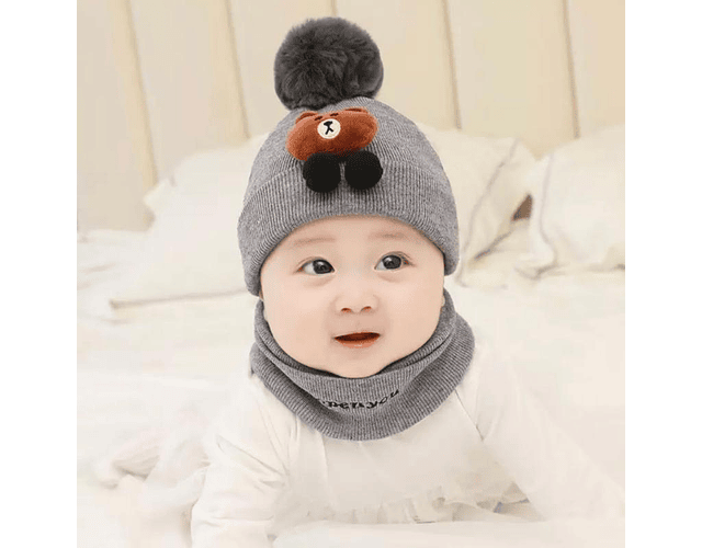 Gorro Con Cuello Bebe