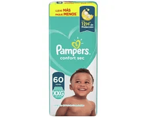 Maleta Pampers Confort sec XXG 60 uds