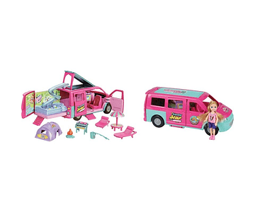 Set Muñeca + Camper  + accesorios